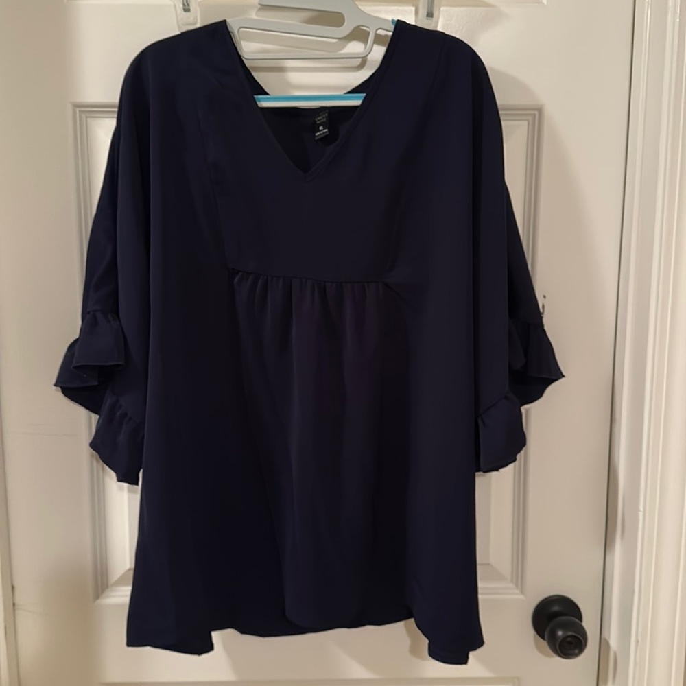 Emery Rose Navy dolman blouse size XL